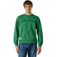 Pepe Jeans Pepe Jeanstil mænd. PM5800146 Gio Crew sweatshirt grøn (XL), Casual, Bomuld