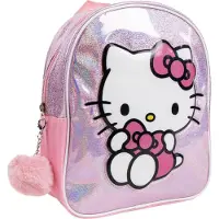 Hello Kitty holografisk rygsæk, 23 cm taske