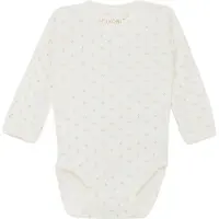 Fixoni Slå om body l/æ - Rib - Gardenia m. Print - - 1½ år (86) - Body L/Æ