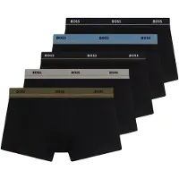 BOSS Boksershorts 'Essential' safir / grå / oliven / sort