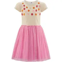 Happy girls Kjole beige / pink / rød