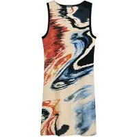Desigual Kjole beige / marin / royalblå / orangerød