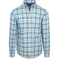 Steppin' Out teppin' Out kjorte Grøn Linen Cotton Check Blå måle