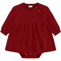 Hust and Claire Kjolebody - Strik - HCKlara - Teaberry m. Hjerte - - 1½ år (86) - Body L/Æ
