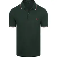 Fred perry Polo Twin Tipped 3600 85A Grøn ørkegrøn åle