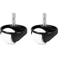 INF 2-pak forhjul til iRobot Roomba 500/600/700/880/980 Sort