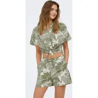 ONLY Bluse 'ONLJakiri' grøn / offwhite