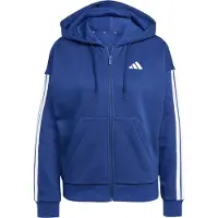 Adidas Essentials 3 Stripes Fleece Sweatshirt Med Lynlås