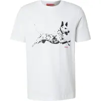 HUGO Bluser & t-shirts 'Dirunn' rød / sort / hvid