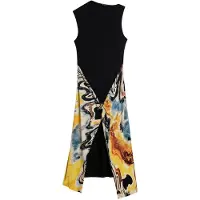Desigual Strikkjole lysebeige / safir / curry / sort