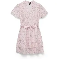 Vero Moda Sommerkjole 'VMTrine' grøn / pink / lyserød