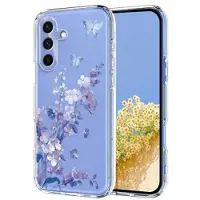 Mtp Products Samsung Galaxy A57 TPU-cover med blomstermønster - Lilla