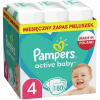 Pampers bleer Active Baby 4, 9-14 kg, 180 stk.