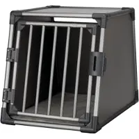 Trixie Transportbur Aluminium grafit - M-L: B 61 x T 86 x H 65 cm