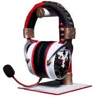 Pixminds Lexip x Ubisoft Assassin's Creed Shadows - Headset - fuld størrelse - Bluetooth/2,4 GHz radiofrekvens - trådløs, kablet - 3,5 mm jackstik - sort, guld, rød, hvid