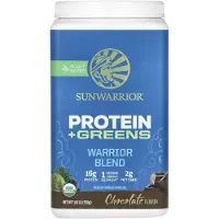 Sun Warrior , Warrior Blend, Protein + Greens, Chocolate, 1.65 lb (750 g)