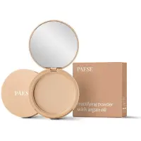Paese Cosmetics Mattifying Argan Pressed Powder Kompaktpudder 8 g Nr. 01 - Polcelain