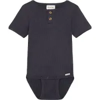 Minymo Body - k/æ - Rib - Modal/Bomuld - Odyssey Gray - - 2 år (92) - Body K/Æ
