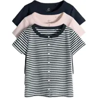 The Set Cardigan navy / rosé / hvid