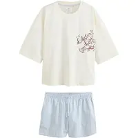 Next Shorty lyseblå / choko / orange / naturhvid