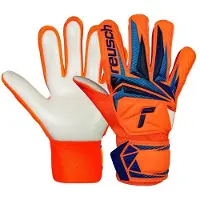Reusch Målmandshandske Attrakt Starter Solid World Cup Line - Orange/Blå Børn, størrelse 7
