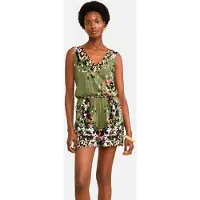 Love & roses Jumpsuit oliven / gammelrosa / sort / hvid