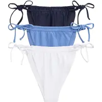 The Set Bikinitrusse royalblå / mørkeblå / hvid