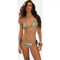 Lipsy Bikini navy / mørkebrun / honning / gran
