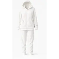 LEAFLETIC Hjemmedragt 'Women’s Hoodie and Jogger Set' hvid
