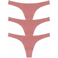 LEAFLETIC Panty 'Women’s Low Rise Brazilian' lyserød
