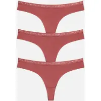 LEAFLETIC Panty 'Mid Rise Brazilian' lyserød