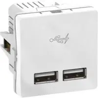 Schneider Electric Fuga 2Xusb Lader 2,1A 1M Hv -