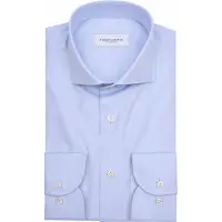 Profuomo Twill Skjorte Supima Cotton Blå Lyseblå måle