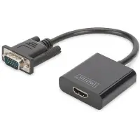Digitus Vga To Hdmi Converter And Audio Full Hd 15 Cm Adapter