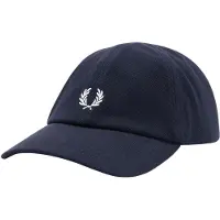 Fred perry Fred Perrytil mænd. HW2295 Klassisk kasket i navy pique (OSFA), Casual, Bomuld, Blå