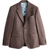 Next Forretningsjakke 'N. Premium' brun-meleret