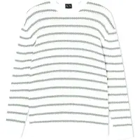 Armani Exchange A|X Armani Exchangetil mænd. XM002172AF18754F0193 Råhvid og grøn sweater med rund hals (S), Casual, Bomuld
