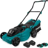 Vonroc Plæneklipper 40V - 2.0Ah - 38cm | 45L | Støjsvag & Kraftfuld | Inkl. 2x 2.0Ah akku og 2x oplader