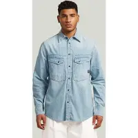 G-Star Dakota Regular Shirt Long Sleeve - Light blue - Men