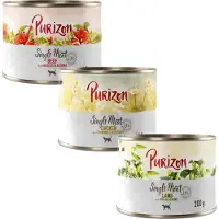 Purizon Single Meat 6 x 200 g - Mix: Kylling, okse, lam