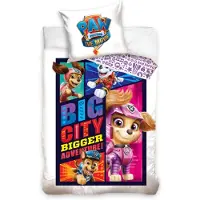 MCU Paw Patrol The Movie ''Big City'' Sengetøj 140 x 200 cm, 100 procent bomuld
