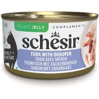 Schesir Tun med grouper i gele - våd kattemad - 70 g