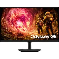 Samsung Odyssey G5 S32FG506EU - G50F Series - LED-skærm - gaming - 32 - 2560 x 1440 QHD @ 180 Hz - Fast IPS - 300 cd/m² - 1000:1 - HDR10 - 1 ms - HDMI, DisplayPort - sort