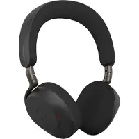Jabra Evolve3 75 MS - Headset - på øret - Bluetooth - trådløs - aktiv støjfjerning - USB-A via Bluetooth adapter - sort - Certified for Microsoft Teams, Certified for Microsoft Teams Open Office
