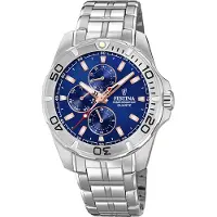 Festina Herreur F20445-5 Blå/Stål Ø43 mm