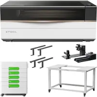 Xtool „P3“ 80 W lazerinio graviravimo staklės – viskas viename rinkinys