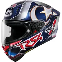 Shoei X-SPR PRO Toprak TC-2 Integralhjelm Sølv/Blå/Rød XL