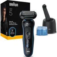 Braun Series 5 52-B7000cc, Sort, AutoSense, Knapper, Vekselstrøm/batteri, Indbygget batteri, 50 min.