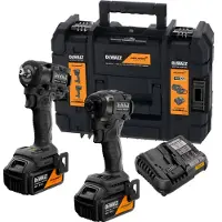 DeWalt combo-sæt 18V DCK2224MP2T (DCF86M, DCF92M) 2x5,0Ah TSTAK MCLAREN