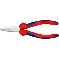 Knipex 20 05 160, Nåletang, Krom-vanadium-stål, Plast, Blå, Rød, 160 mm, 176 g